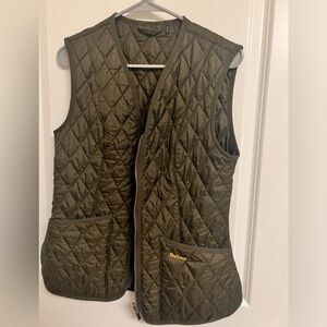 Barbour Olive Quilted Vest